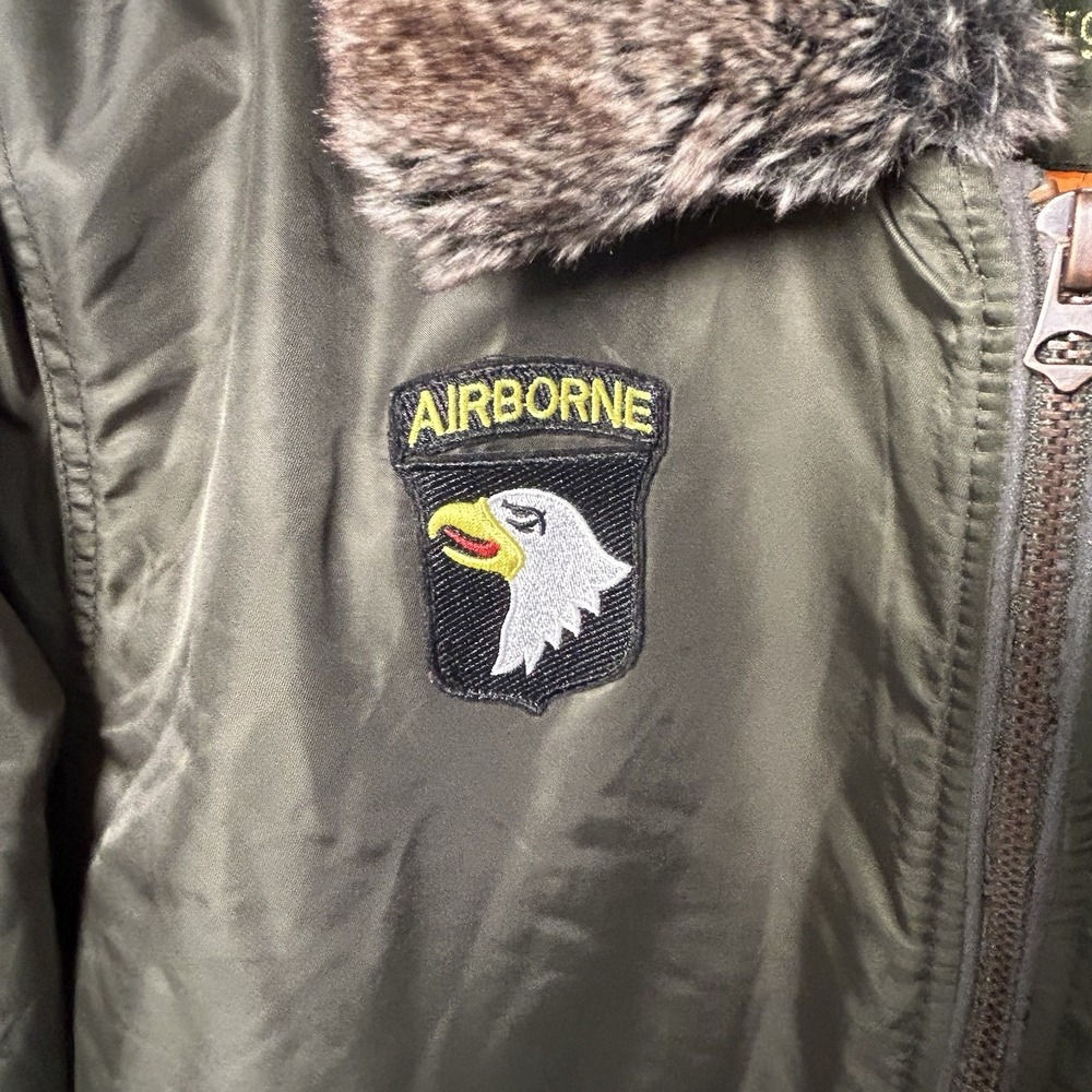 Top Gun Air Crew MJK151031 Pilot Jacket Lt Large Patches 4-Pocket Zip Nylon - Picture 9 of 14